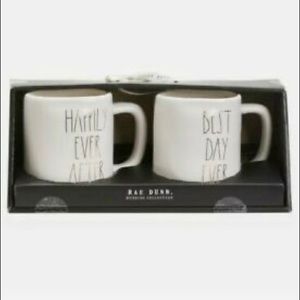 Rae Dunn Happily Ever After Best Day Ever Mug Set